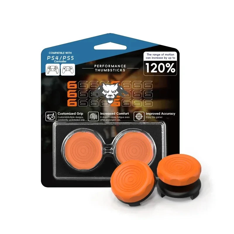 DATA FROG 2PCS High-Rise Analog Stick Cap for PS4 PS5 Xbox One Controller | FPS Precision Thumb Grip Joystick Cover