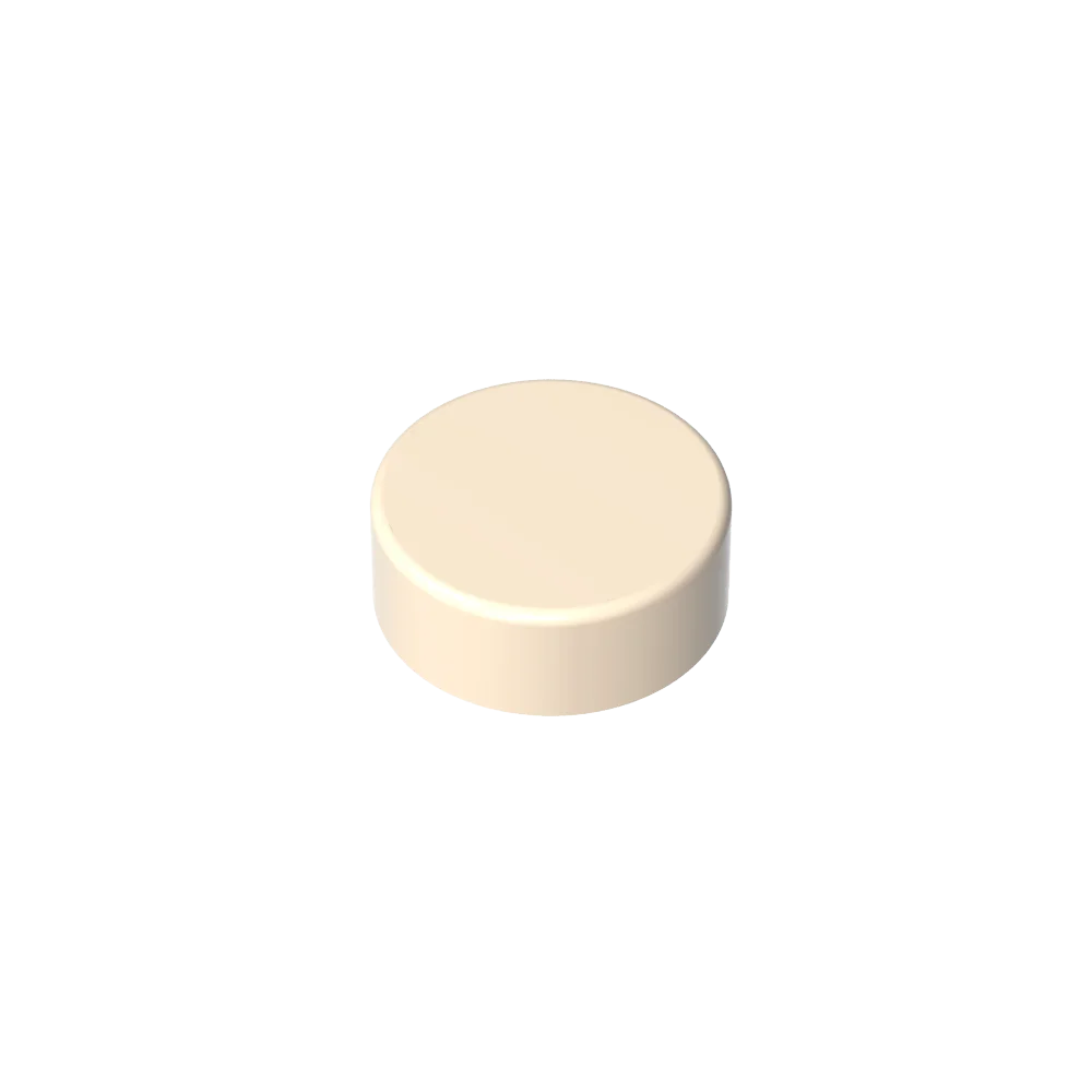 Gobricks GDS-612 Flat Tile 1x1 Round | Compatible Building Block