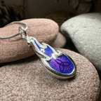 Mystical Celtic Flame Necklace - 18 / Blue