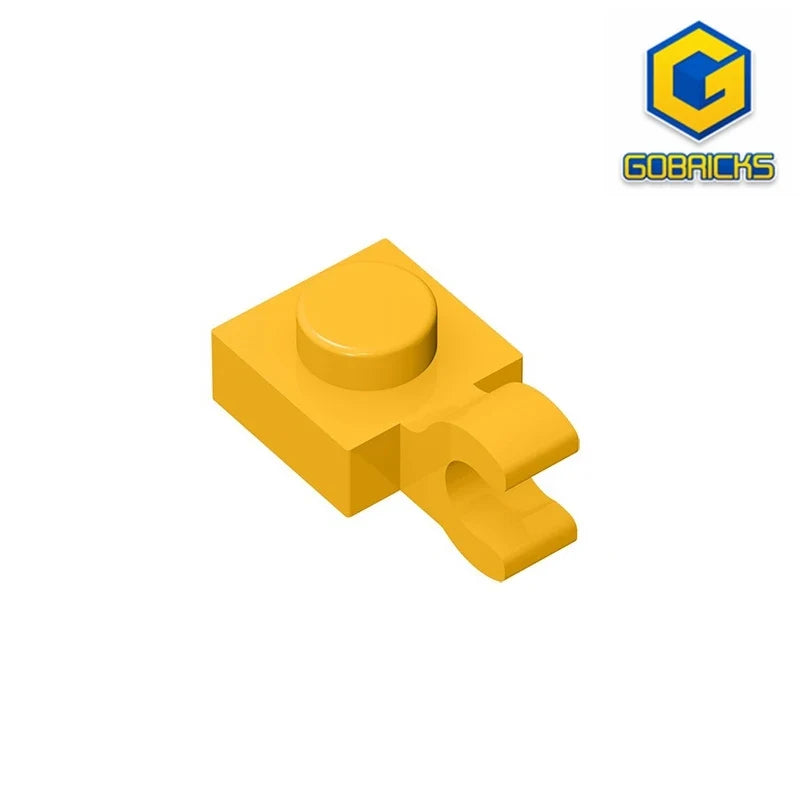 Gobricks GDS-813 1x1 Plate with Vertical Holder | Compatible with Lego 6019 and 61252