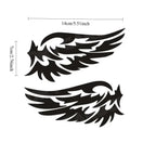 Angel Wings 3D Reflective Car Decal | 2-Piece Waterproof Vinyl Sticker for Cars & Motorcycles