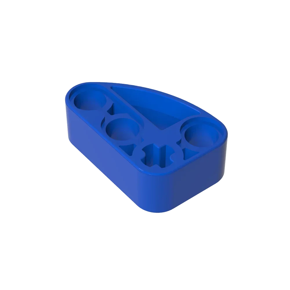 Gobricks GDS-2016 Technical Beam 2 x 3 L-Shape with Quarter Ellipse Thick | Building Blocks Toy Compatible with Lego 71708