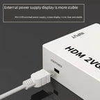 HDMI to VGA Converter with Audio | 1080P Adapter for Notebook Xbox PS3 PC Projector