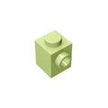 Gobricks GDS-635 BRICK 1X1 W. 1 KNOB | Single Side Bump Building Block Compatible with Lego 87087