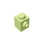Gobricks GDS-635 BRICK 1X1 W. 1 KNOB | Single Side Bump Building Block Compatible with Lego 87087