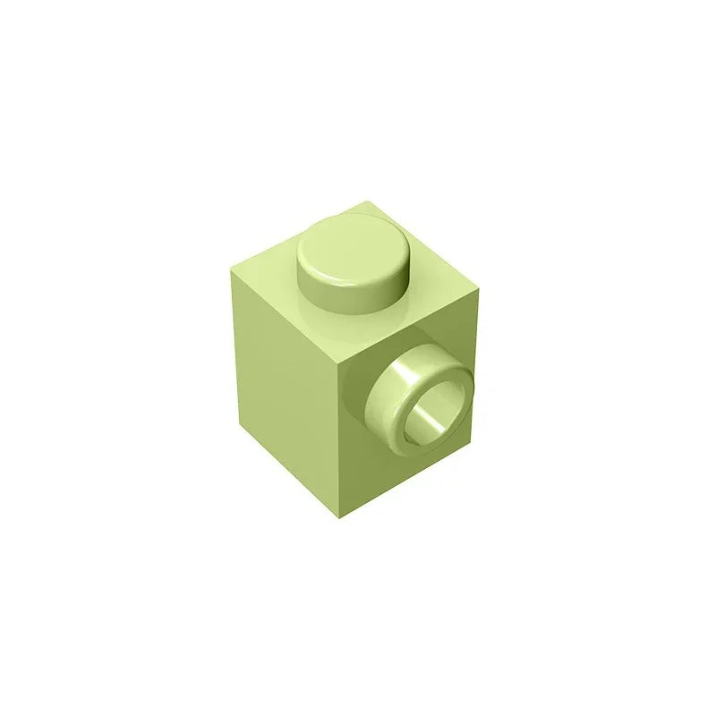 Gobricks GDS-635 BRICK 1X1 W. 1 KNOB | Single Side Bump Building Block Compatible with Lego 87087