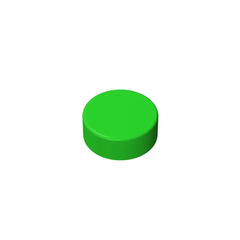 Gobricks GDS-612 Flat Tile 1x1 Round | Compatible Building Block