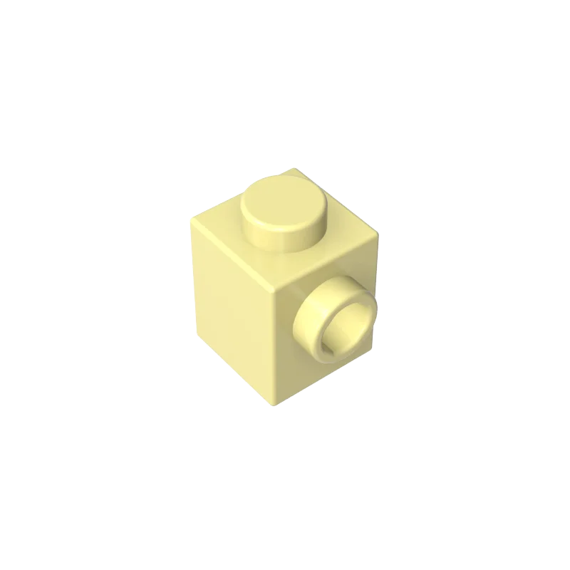 Gobricks GDS-635 BRICK 1X1 W. 1 KNOB | Single Side Bump Building Block Compatible with Lego 87087
