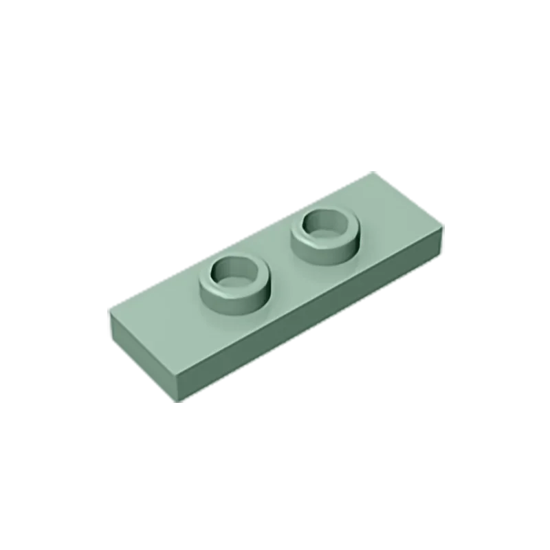 Gobricks GDS-1504 Plate, Modified 1 x 3 with 2 Studs (Double Jumper) | Compatible Building Block Piece