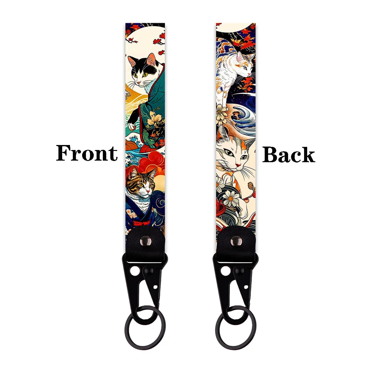 Samurai Cat Keychain | Unique Car and Motorcycle Key Ring Gift