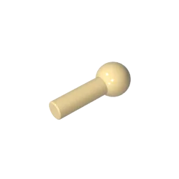 Gobricks Bar 1L with Tow Ball | Compatible Building Block Technical Parts