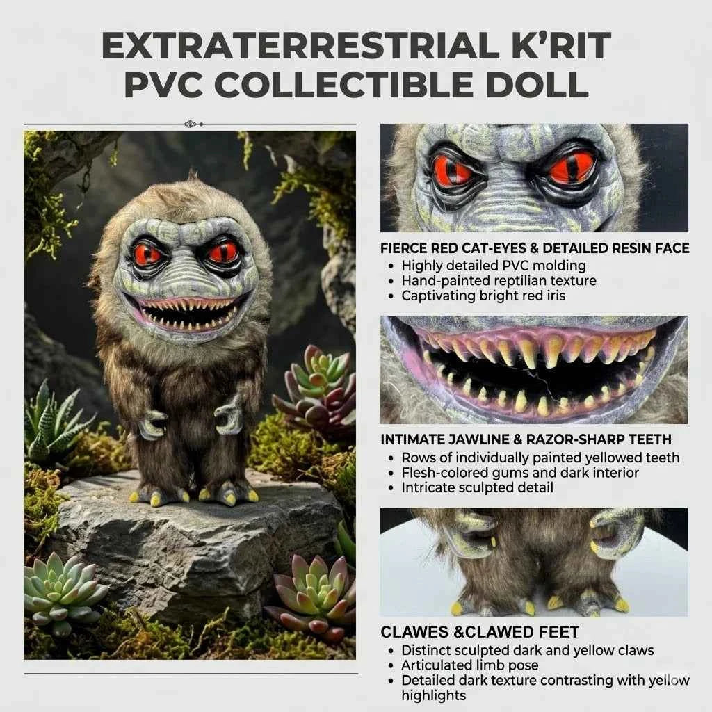Retro Horror Monster Figurine – Creature Display Decor for Collectors