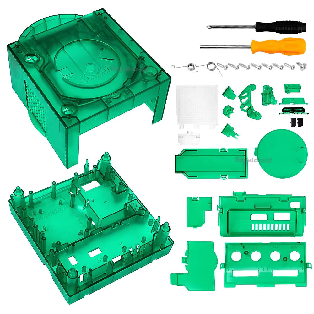Gamecube Full Replacement Console Shell Housing Translucent Green