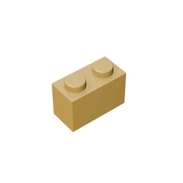 Educational Assemblage Gobricks Brick 1 x 2 without Bottom Tube | Compatible with Lego 3004 3065 35743