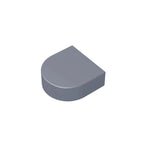 Gobricks Tile Round 1 x 1 Half Circle Extended | Compatible Brick Building Block