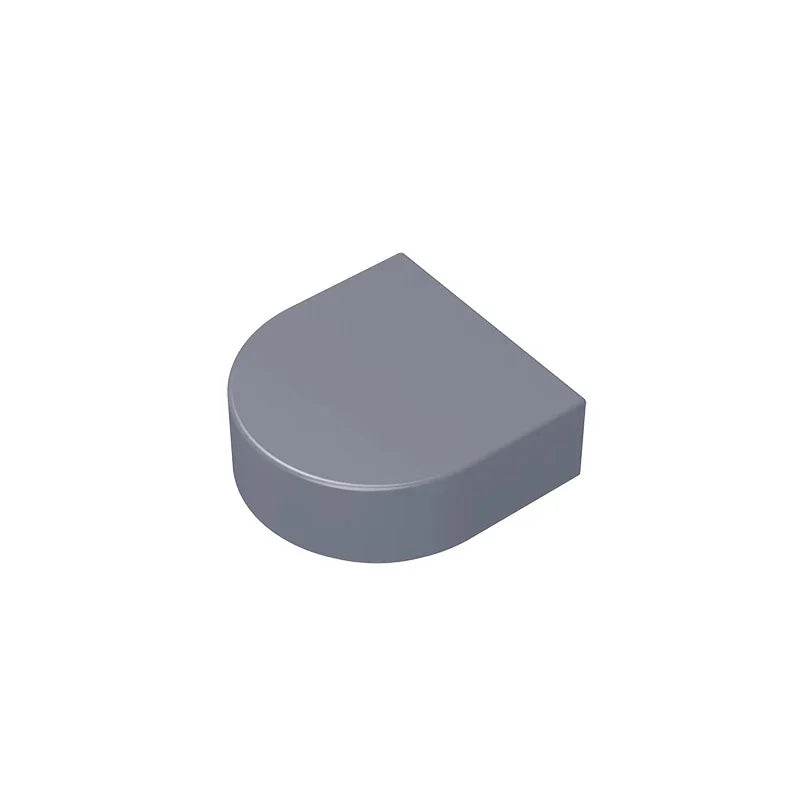 Gobricks Tile Round 1 x 1 Half Circle Extended | Compatible Brick Building Block