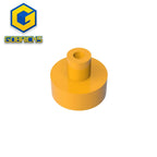 Gobricks Tile Round 1x1 with Bar and Pin Holder | Compatible Building Block