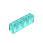 Gobricks GDS-534 Brick 1 x 4 without Bottom Tubes | Compatible Building Block Set