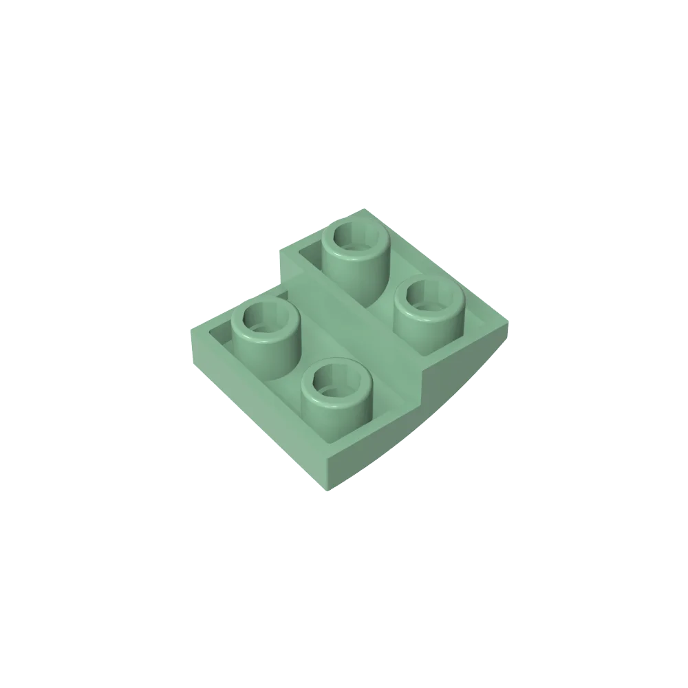 Gobricks GDS-1270 Slope, Curved 2 x 2 Inverted | Compatible with Lego 32803 Building Block