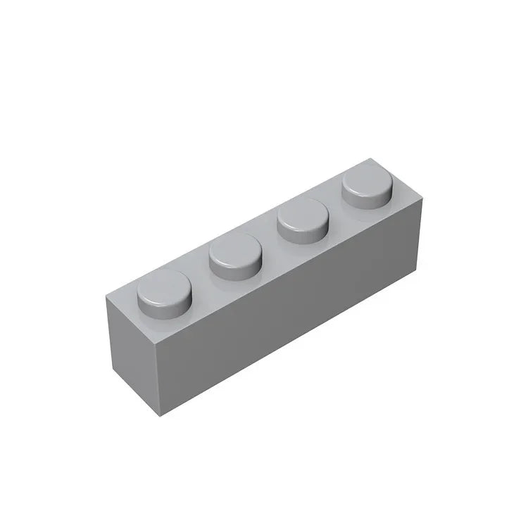 Gobricks GDS-534 Brick 1 x 4 without Bottom Tubes | Compatible Building Block Set