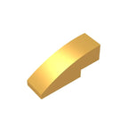Gobricks GDS-657 Slope, Curved 3 x 1 | Compatible Building Block for Creative Construction