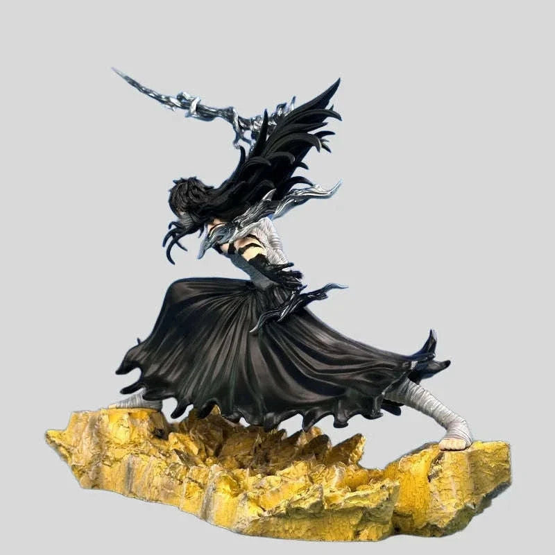 ‌Bleach Anime Figurines Ichigo Kurosaki Final Getsuga Tensho Combat Figure Model Statue 24 CM