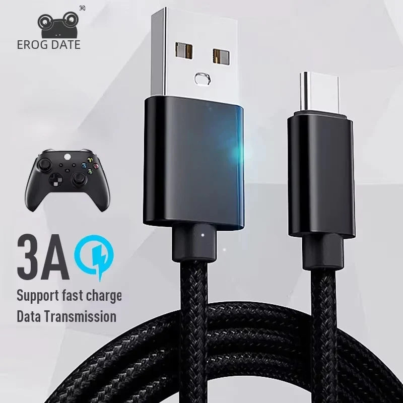 DATA FROG PS5 Controller Charging Cable | 10ft USB Type C Fast Charge Cord for Sony PlayStation 5 and Xbox Series X|S
