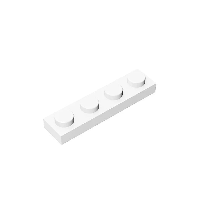 Gobricks GDS-504 Plate 1 x 4 | Compatible Building Block Pieces