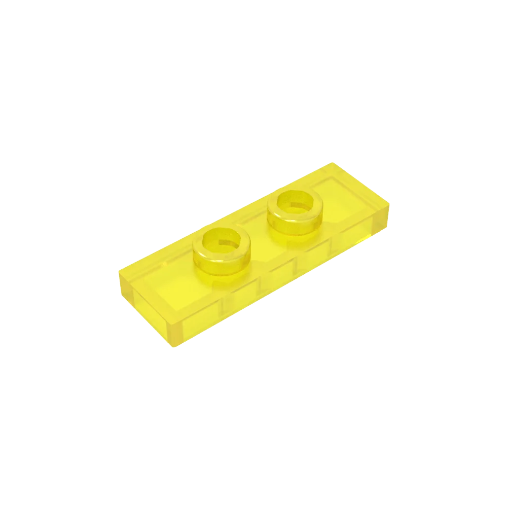 Gobricks GDS-1504 Plate, Modified 1 x 3 with 2 Studs (Double Jumper) | Compatible Building Block Piece