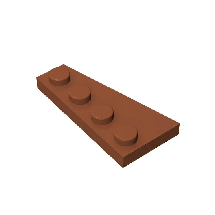 Gobricks GDS-549 Wedge Plate 4 x 2 Right | Building Block for Compatible DIY Sets