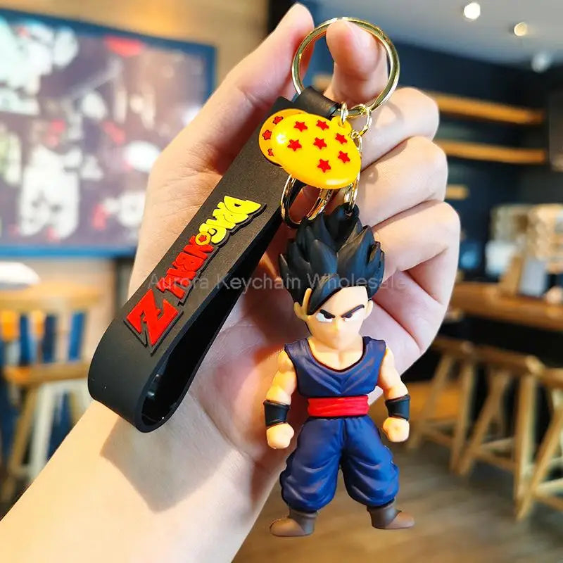 Dragon Ball Z Key Chains Anime Series Car Pendant Keyring Kids Accessories Gifts