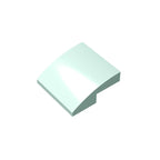 Gobricks GDS-1270 Slope, Curved 2 x 2 Inverted | Compatible with Lego 32803 Building Block