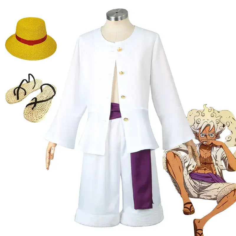 Monkey D Luffy Cosplay Costume One Piece Egghead Suit