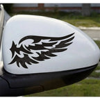 Angel Wings 3D Reflective Car Decal | 2-Piece Waterproof Vinyl Sticker for Cars & Motorcycles