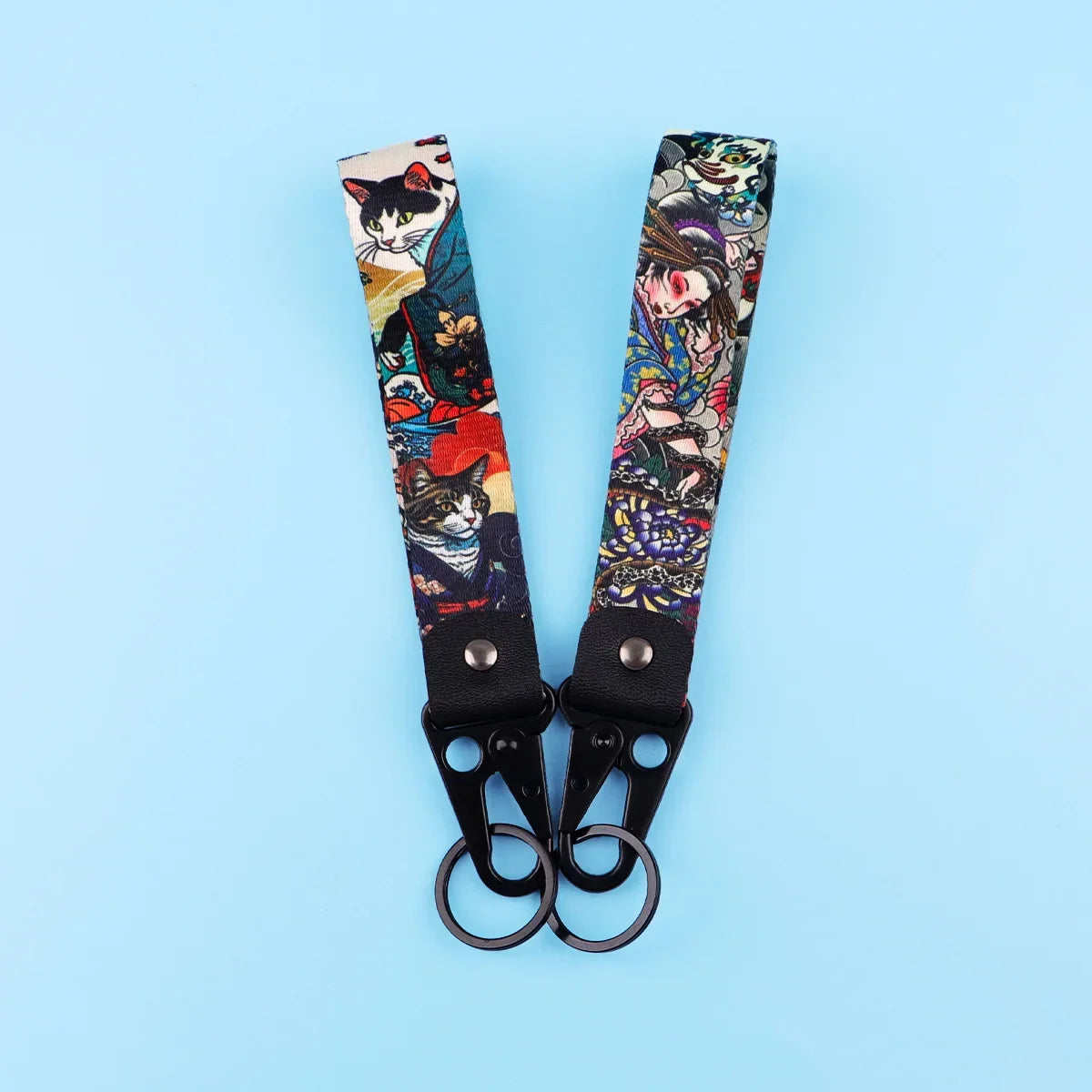 Samurai Cat Keychain | Unique Car and Motorcycle Key Ring Gift