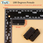 90 180 Degree Interface Female Socket 9 Pin Slot Connector | Replacement Part for PlayStation 2 Console