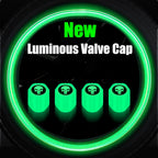 4PCS Luminous Valve Stem Caps
