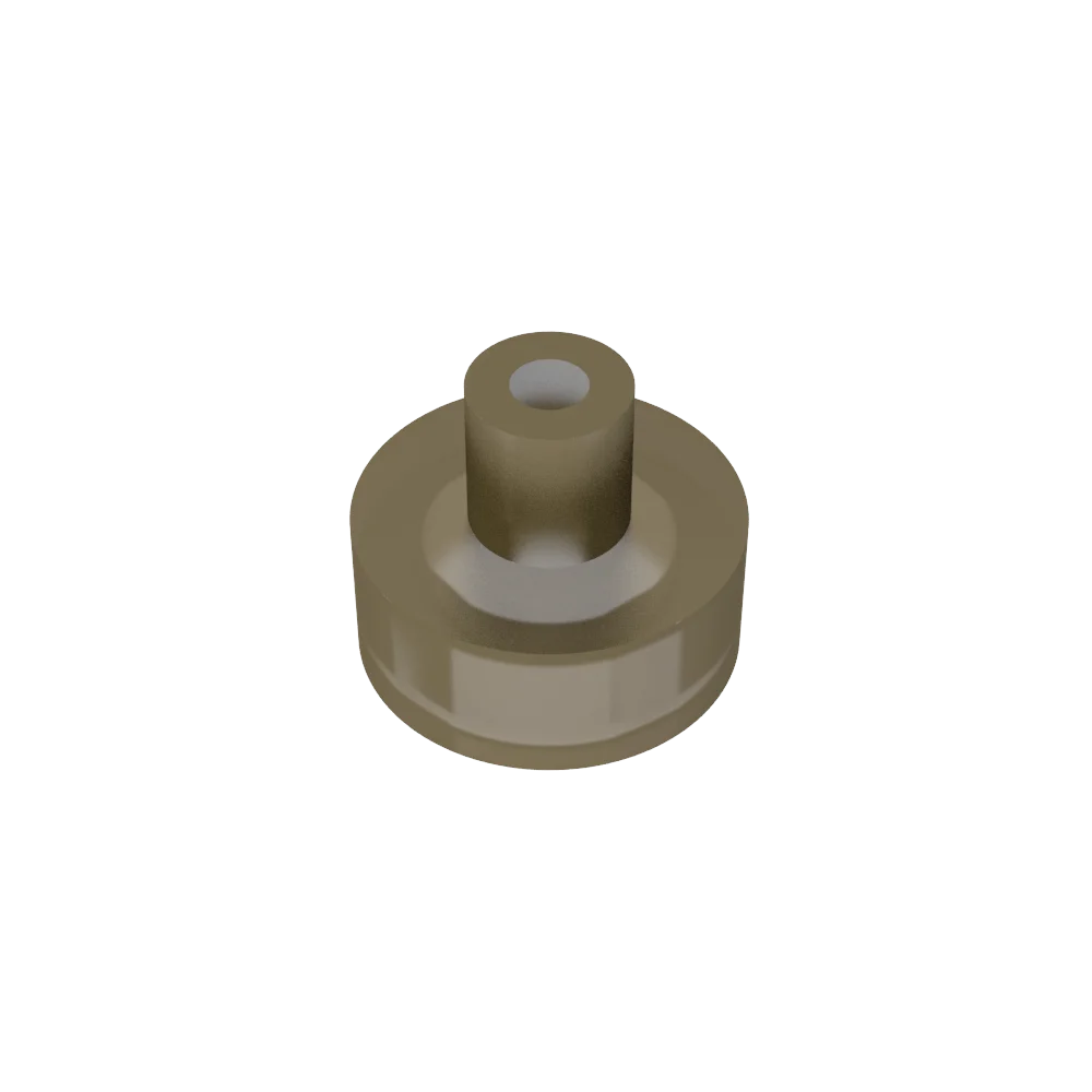 Gobricks Tile Round 1x1 with Bar and Pin Holder | Compatible Building Block