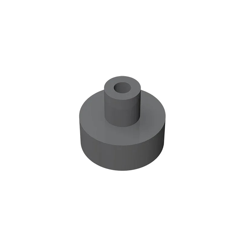 Gobricks Tile Round 1x1 with Bar and Pin Holder | Compatible Building Block