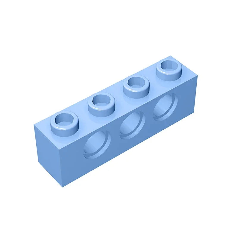 Gobricks GDS-625 Technical Brick 1x4 3-Hole | Compatible with Lego 3701