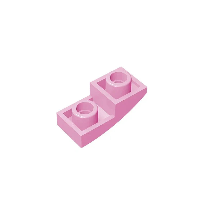 Gobricks GDS-795 Slope, Curved 2 x 1 Inverted | Compatible Building Block for DIY Projects