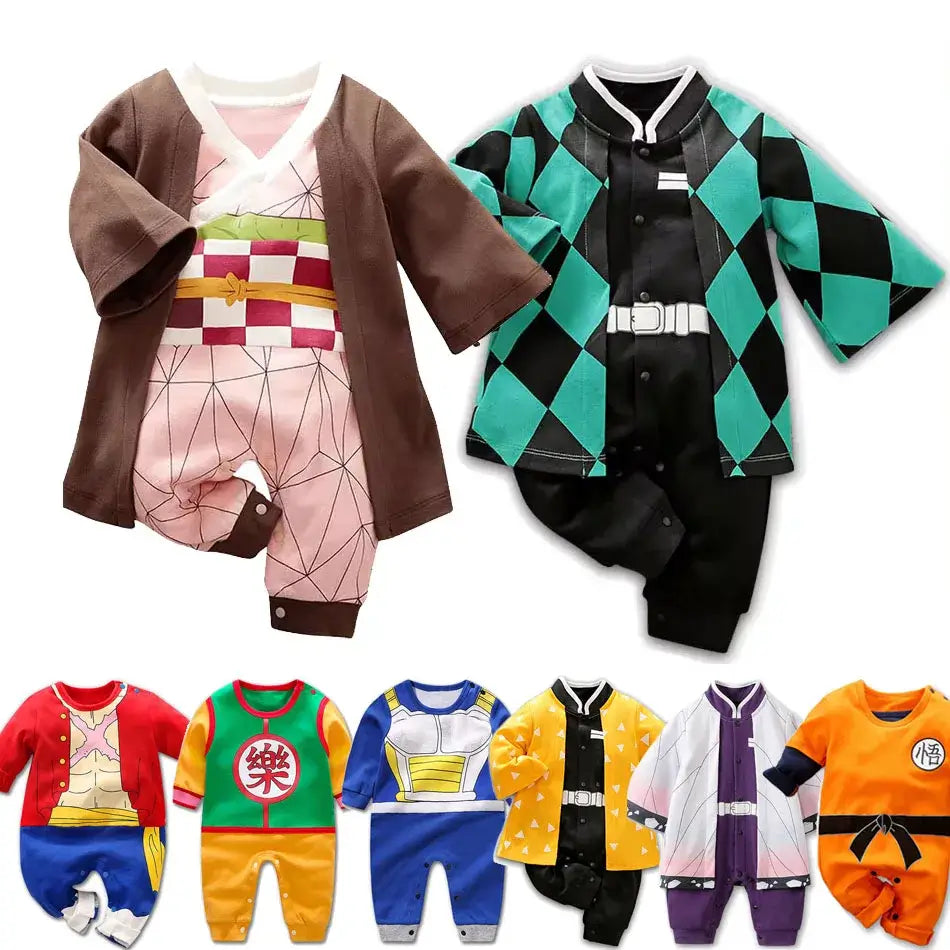 Anime Baby Rompers Newborn Cosplay Costume 0-18m