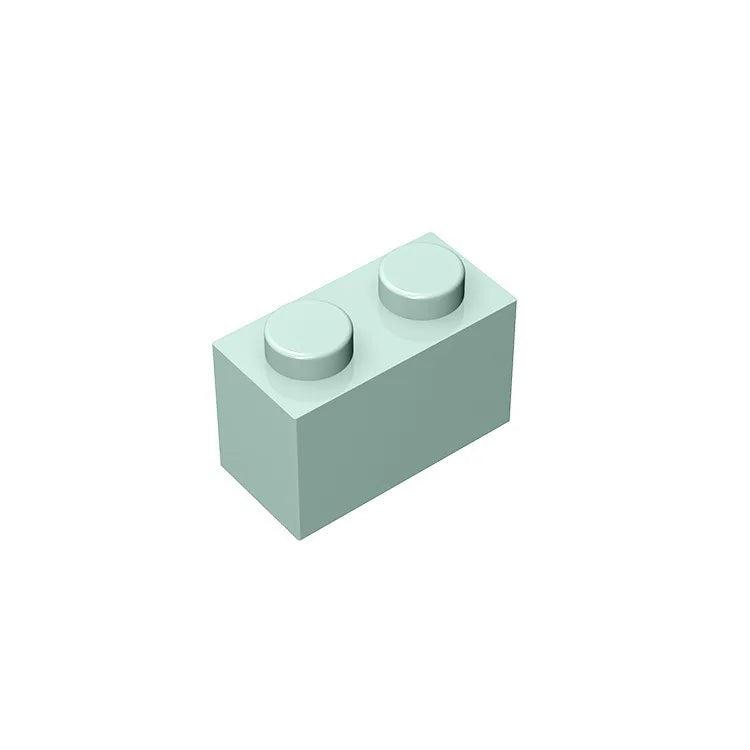 Educational Assemblage Gobricks Brick 1 x 2 without Bottom Tube | Compatible with Lego 3004 3065 35743