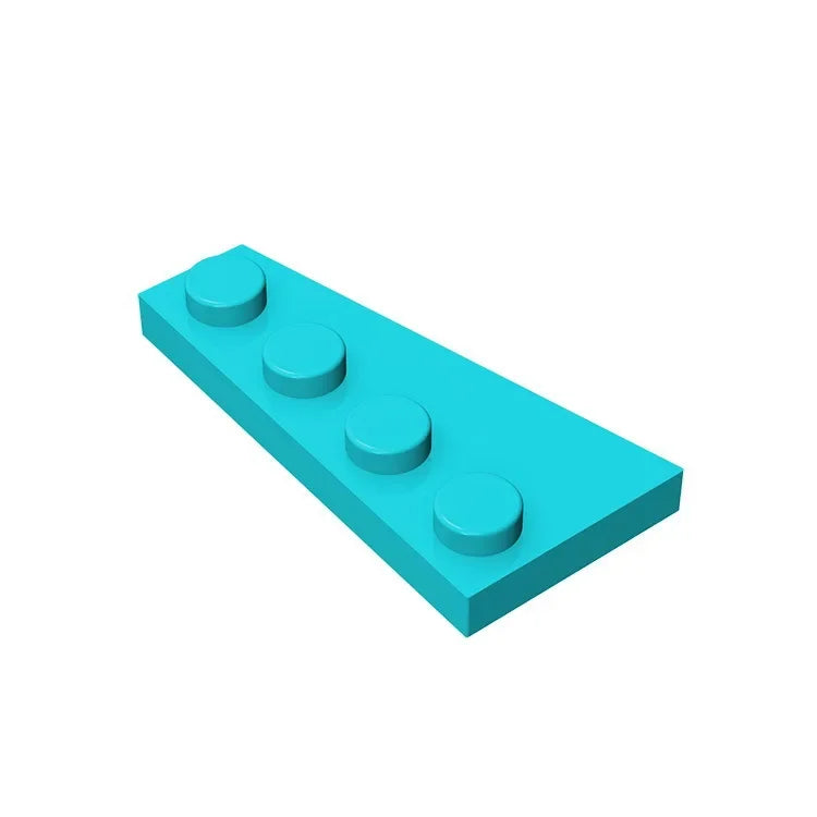Gobricks GDS-549 Wedge Plate 4 x 2 Right | Building Block for Compatible DIY Sets