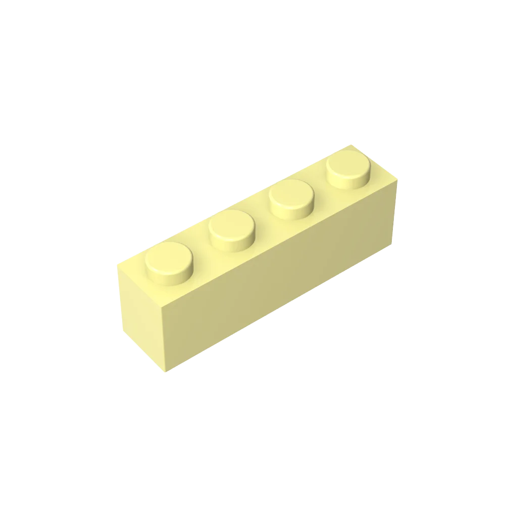 Gobricks GDS-534 Brick 1 x 4 without Bottom Tubes | Compatible Building Block Set