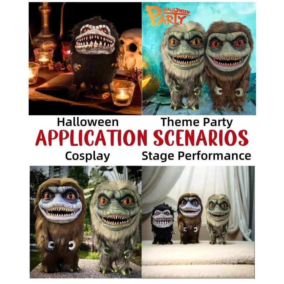 Critter Plush Doll Ornament – Cute Halloween Stuffed Animal Decor