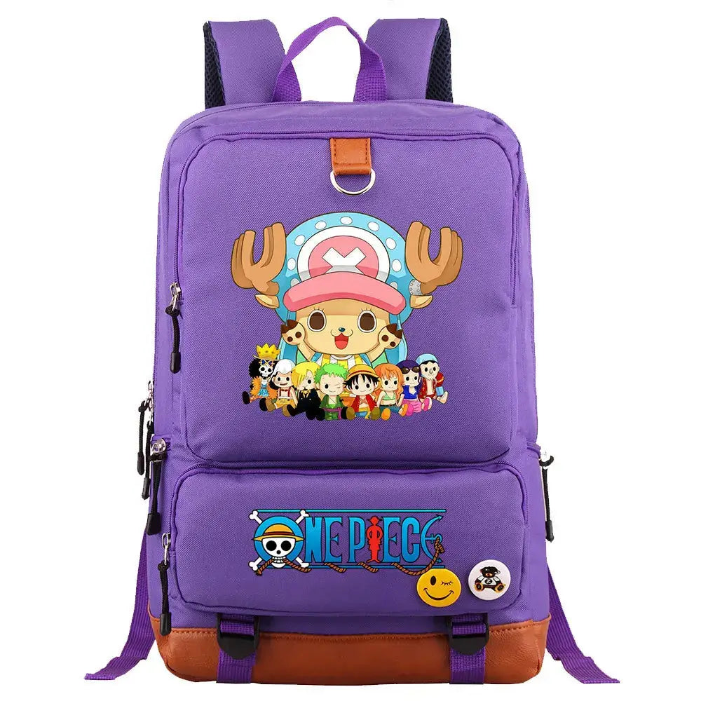 One Piece Luffy Printed Unisex Backpack School Travel Bag