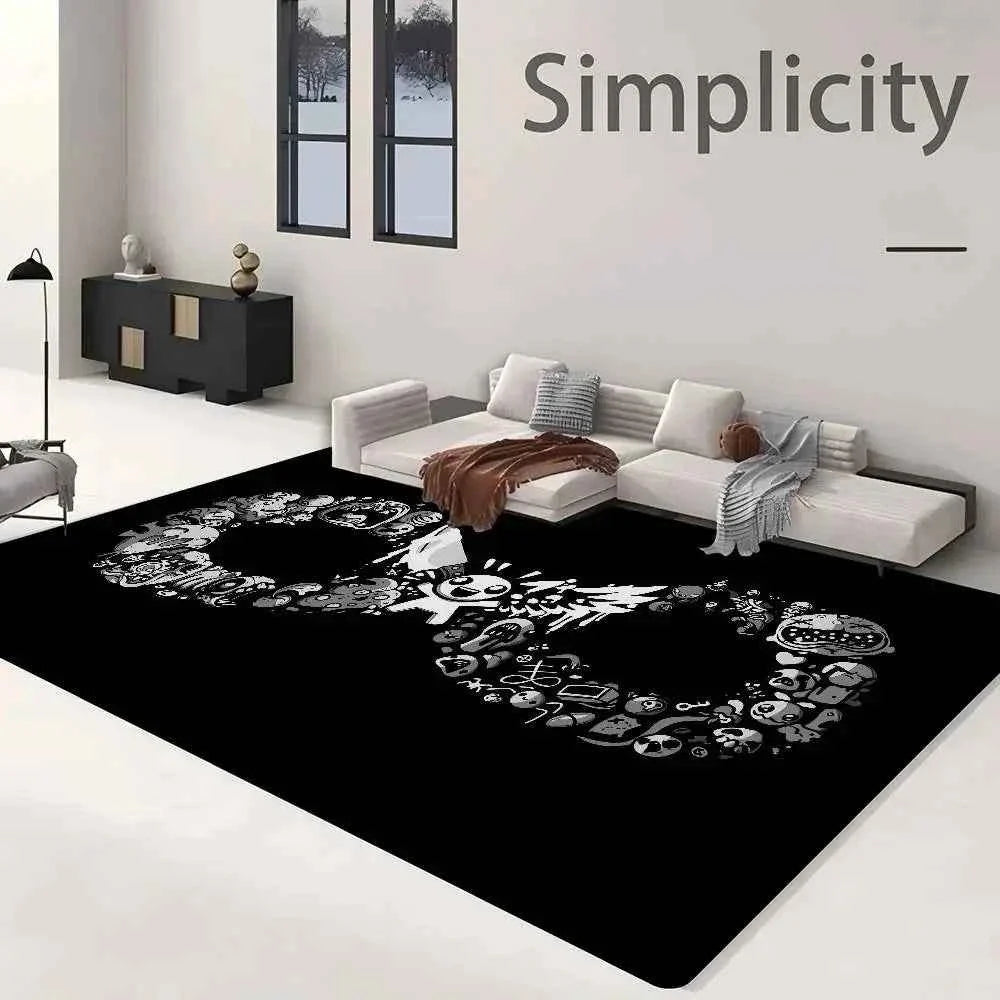 Pixel Game Entrance Floor Mat – Washable Non-Slip Area Rug for Bedroom and Living Room