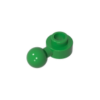 Gobricks GDS-1500 Hinged Plate 1x1 with Ball Head | Compatible Building Brick