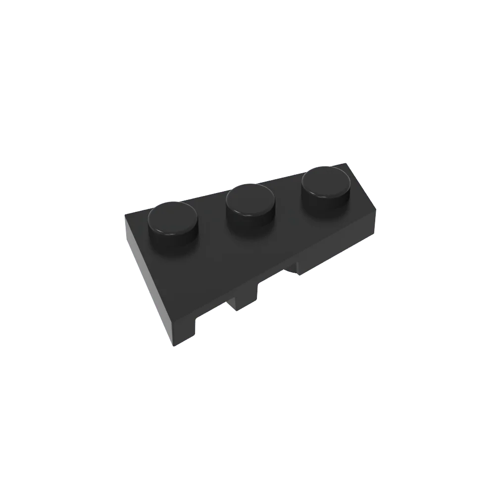 Gobricks GDS-547 Wedge Plate 3 x 2 Right | Compatible Building Block for DIY Creations
